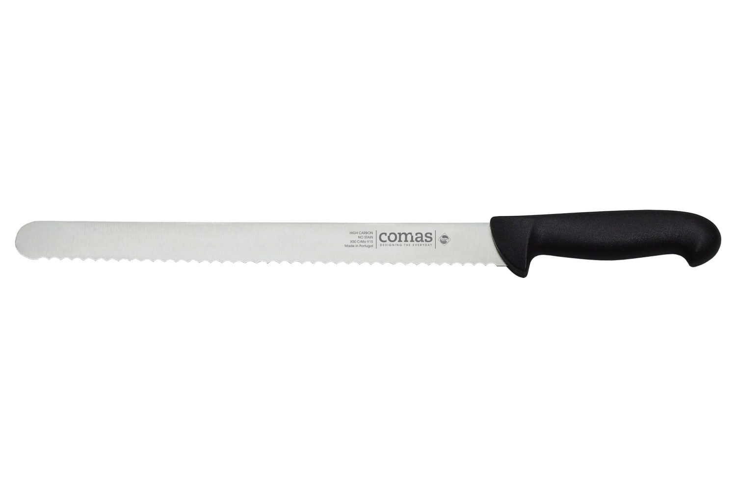 Faca de charcutaria Grafit preta 300mm