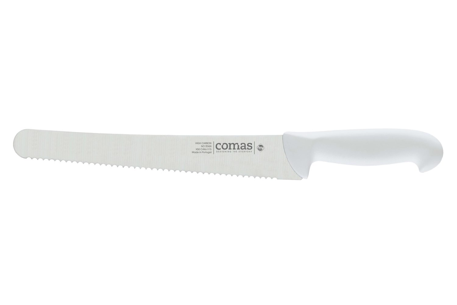 Faca de pão e pastelaria Grafit branca 250mm
