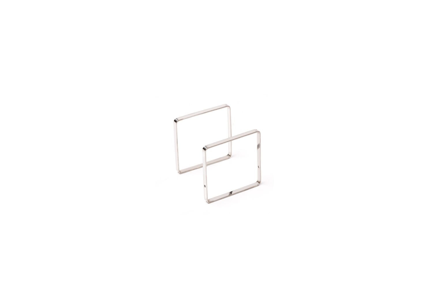 Aro inox para tábua estreita Bauhaus 12x12cm – 2 unidades