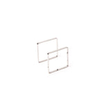Aro inox para tábua estreita Bauhaus 12x12cm – 2 unidades