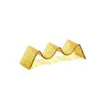 Suporte duplo para tacos em vidro Âmbar 18x6x5cm