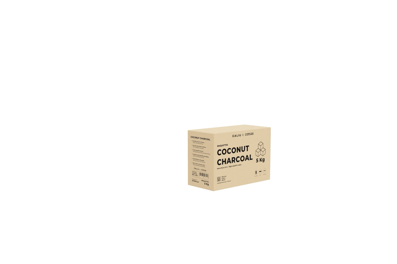 Briquetes de carvão de coco Caliu 5kg