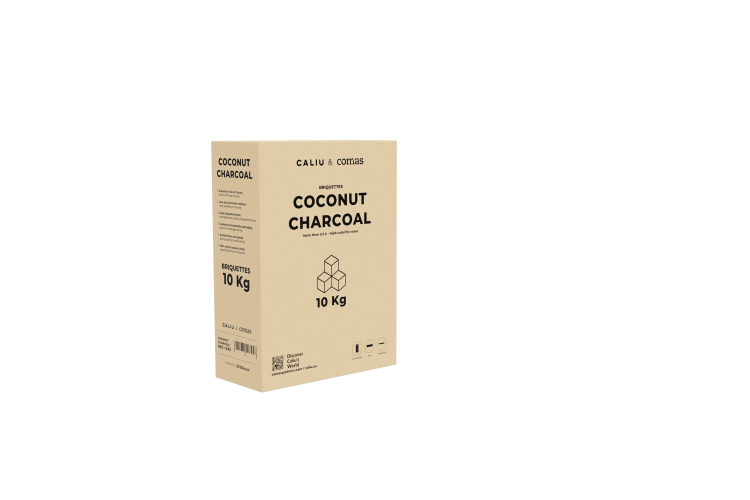 Briquetes de carvão de coco Caliu 10kg