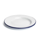 Prato raso Peltre branco/azul Ø26cm