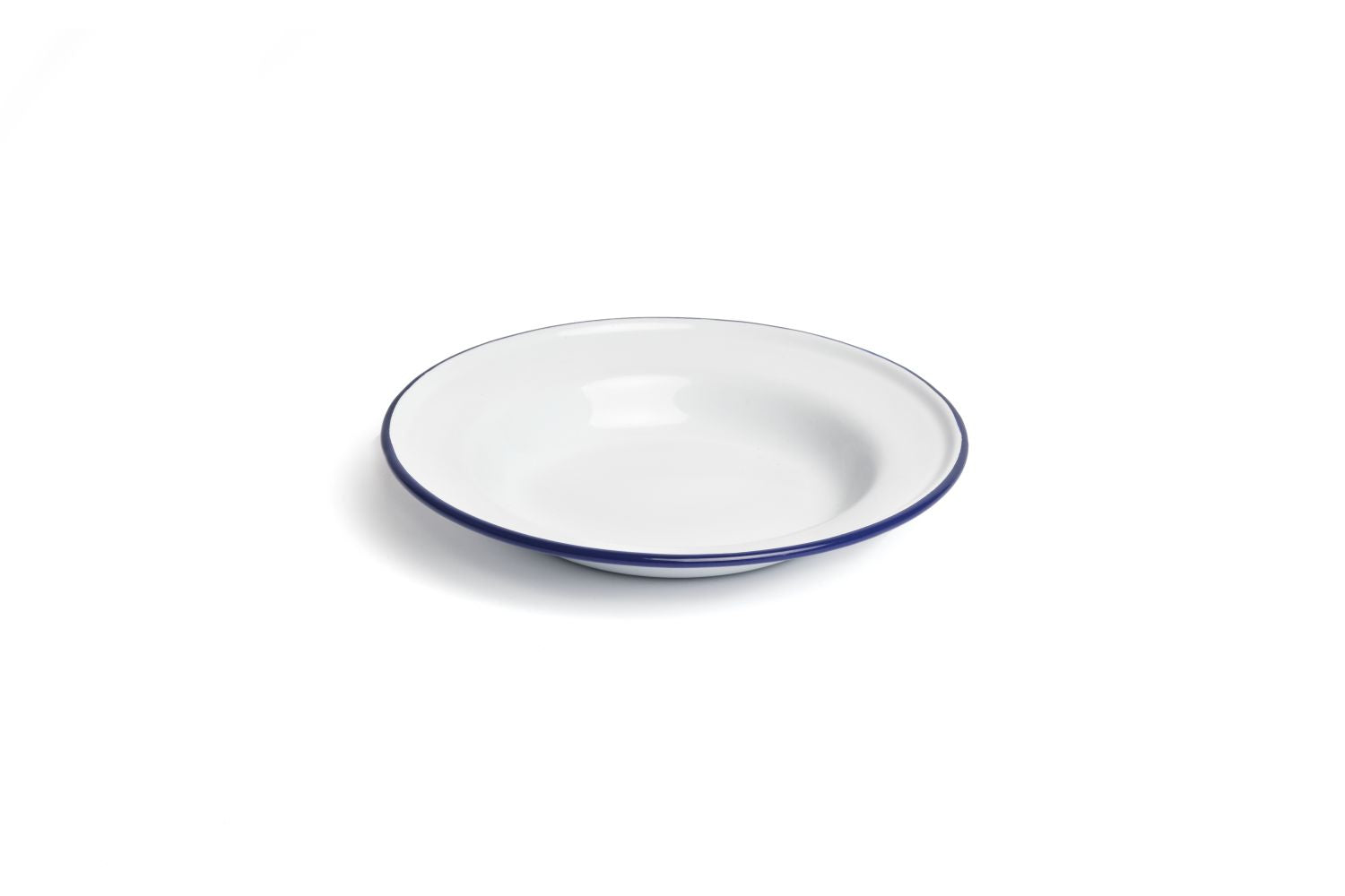 Prato fundo Peltre branco/azul Ø22cm