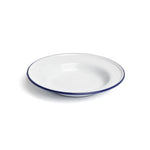 Prato fundo Peltre branco/azul Ø22cm
