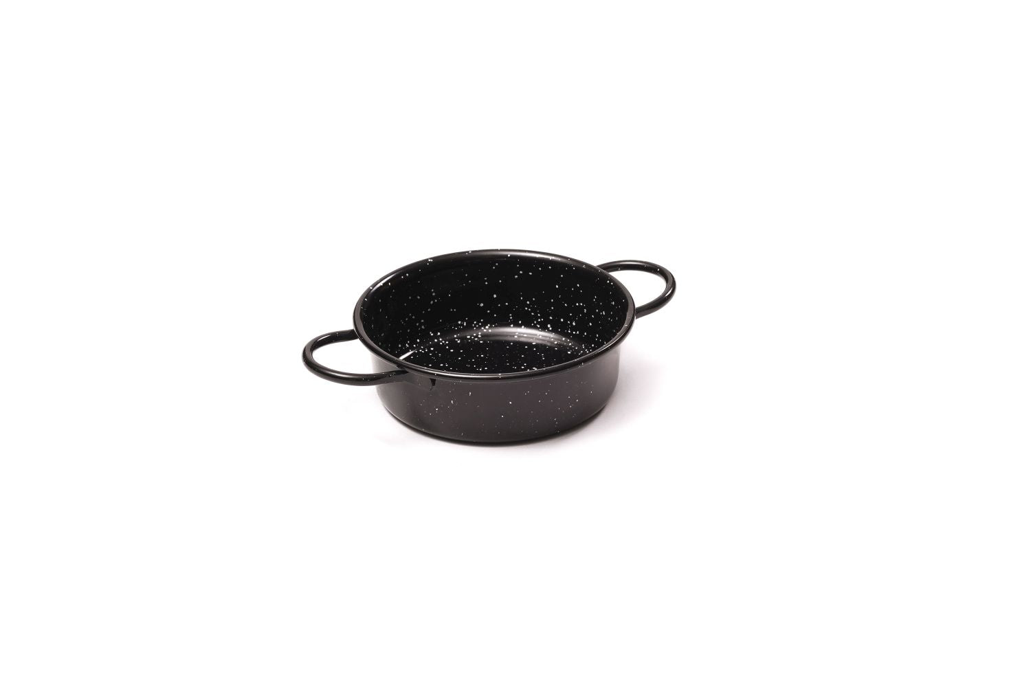 Travessa Peltre preta com 2 asas Ø12cm