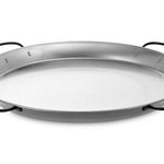 Paelleira valenciana El Saler em aço polido Ø100cm