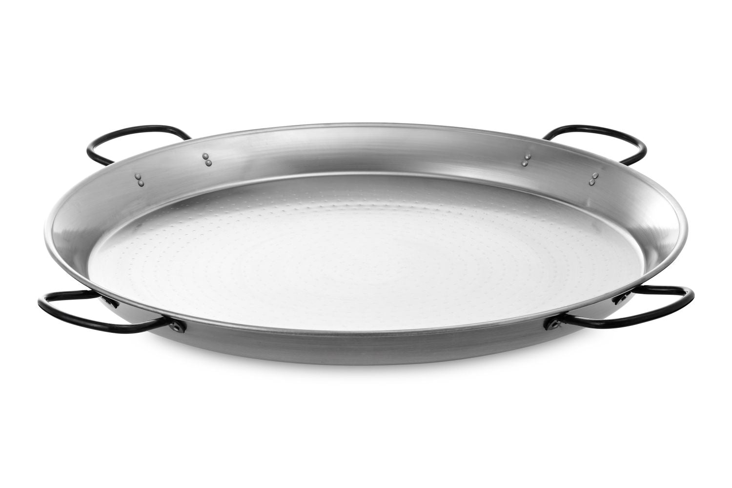 Paelleira valenciana El Saler em aço polido Ø115cm