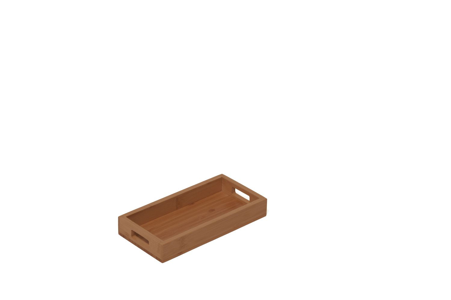 Bandeja em madeira de bambu 20x10x3cm