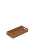 Bandeja em madeira de bambu 20x10x3cm