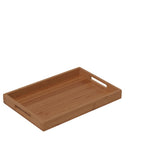 Bandeja em madeira de bambu 30x20x3cm
