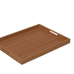 Bandeja em madeira de bambu 40x30x3cm