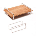 Kit tábua de apresentação larga Bauhaus S com aro baixo 350x250x90mm