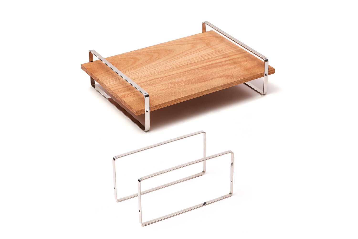 Kit tábua de apresentação larga Bauhaus S com aro alto 350x250x120mm