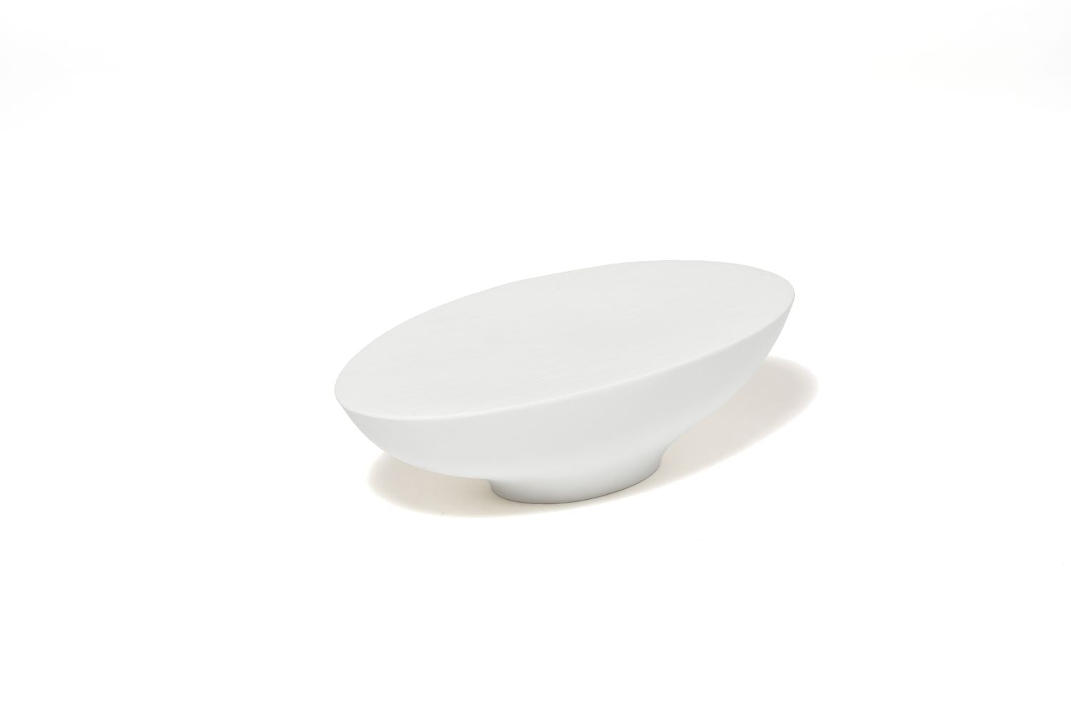 Base oval branca 30,9x16,8x8,8cm