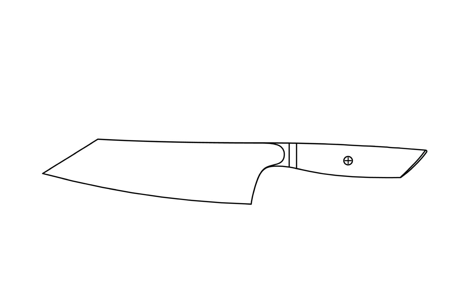 Faca kiritsuke Utset 130 Aniversari 170mm