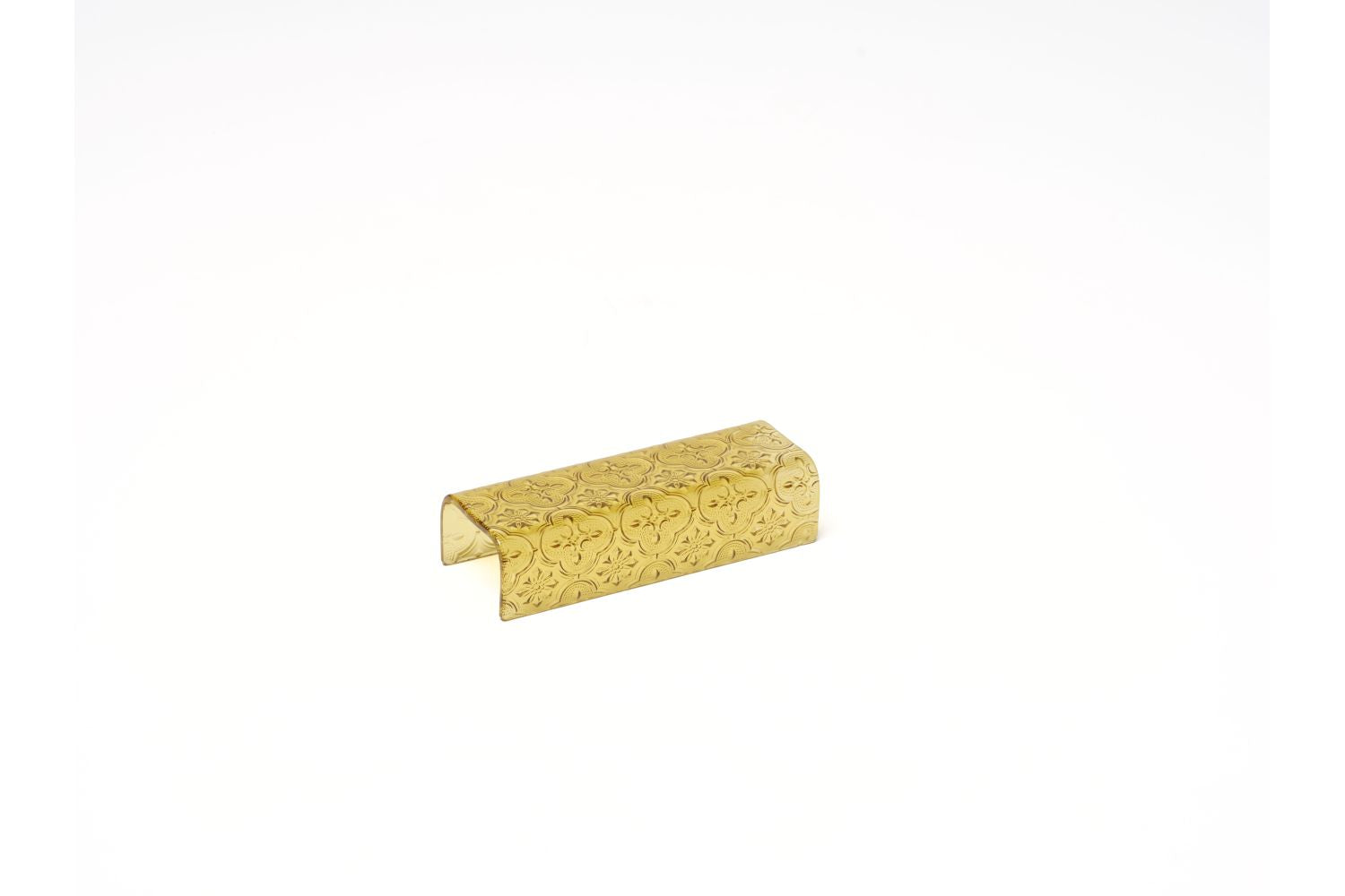 Suporte para snacks em vidro Âmbar mini 15x5x3,5cm