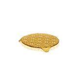 Suporte redondo de vidro Âmbar com 3 pés Ø14x1,3cm
