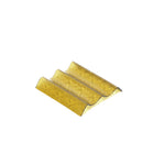 Suporte ziguezague para 2 tacos em vidro Âmbar 14x13x1,6cm