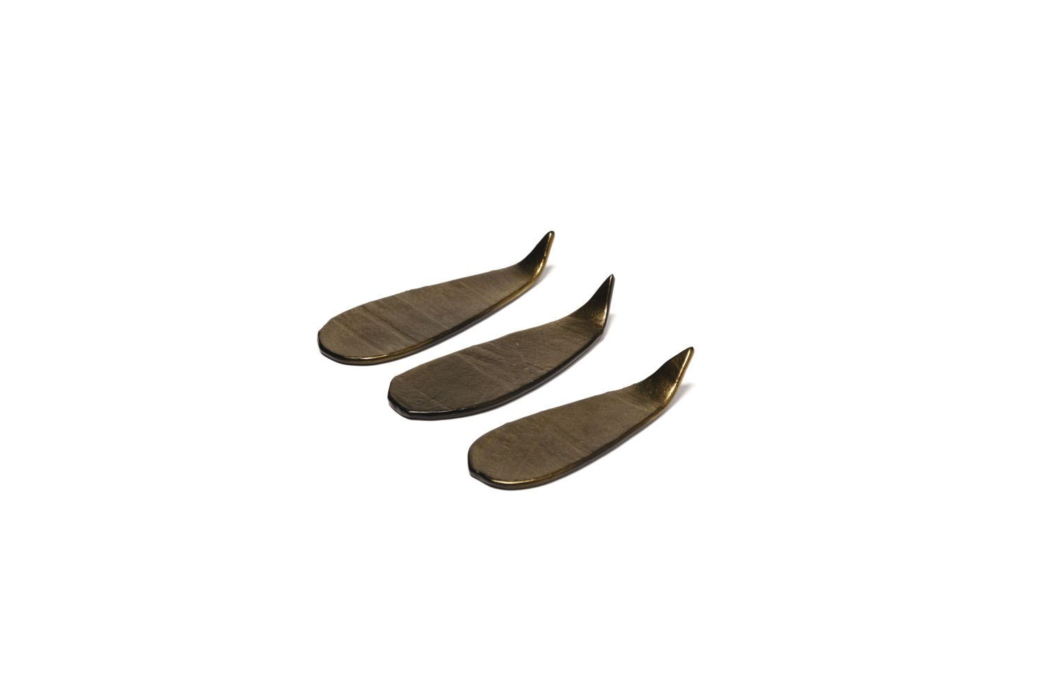 Colher Muna Velvet dourada 10x3cm