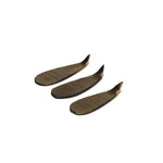 Colher Muna Velvet dourada 10x3cm