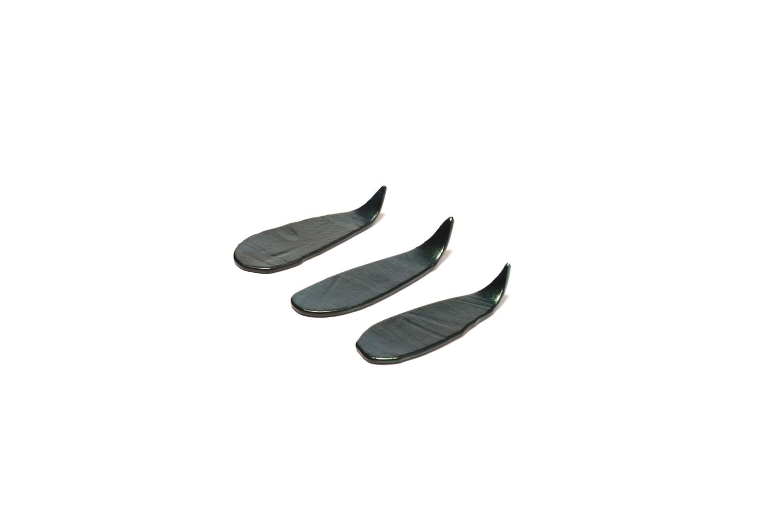 Colher Muna Velvet verde 10x3cm