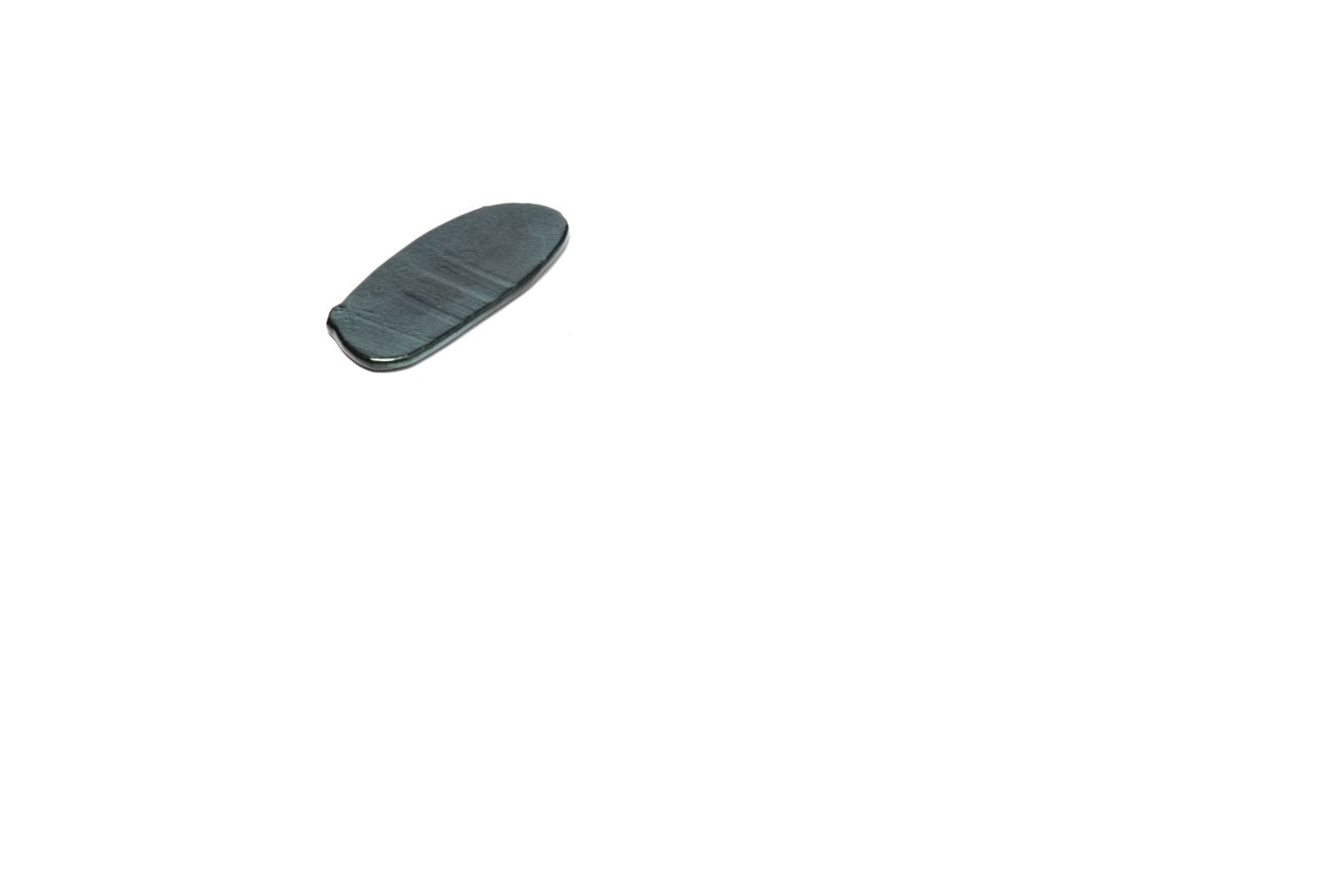 Descanso de talheres oval Muna Velvet verde 7x3cm