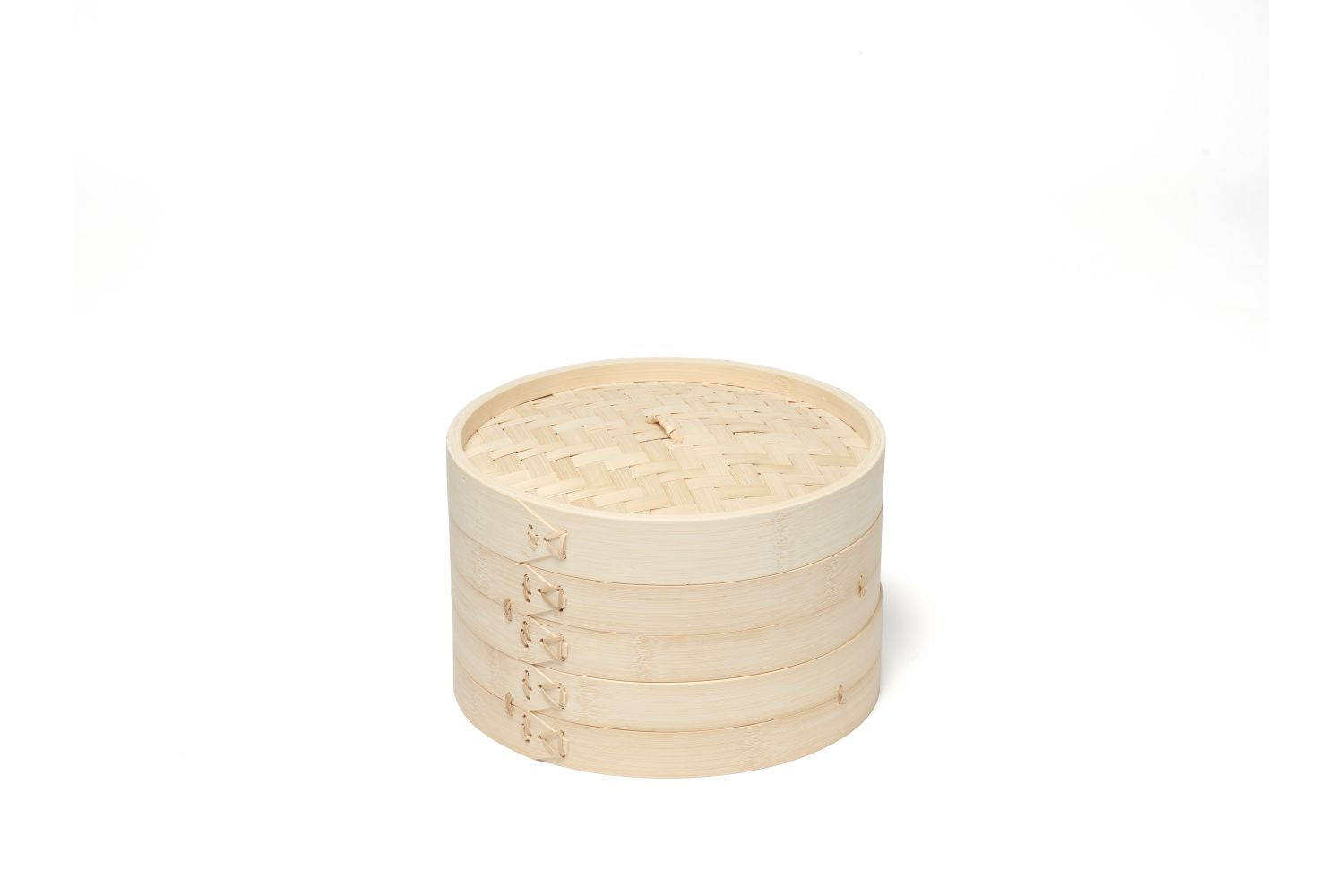 Cozedor a vapor redondo de bambu Dim Sum Ø25xH16cm