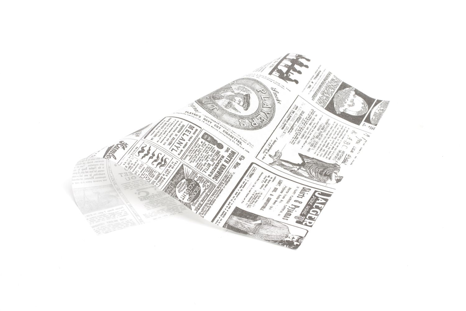 Invólucro antigordura Times branco 20x12cm