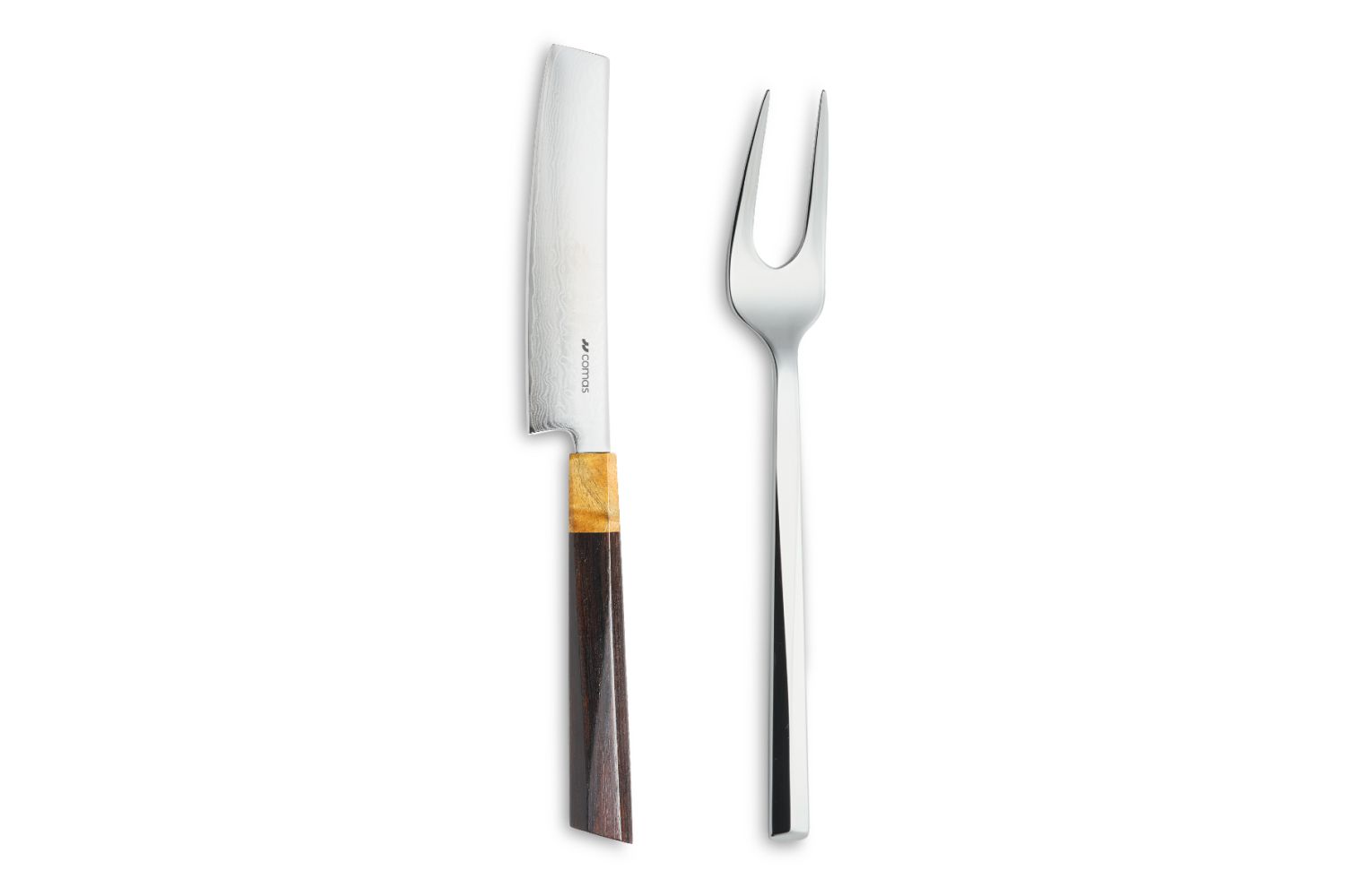 Conjunto de faca e garfo de bife Kaji em caixa de madeira