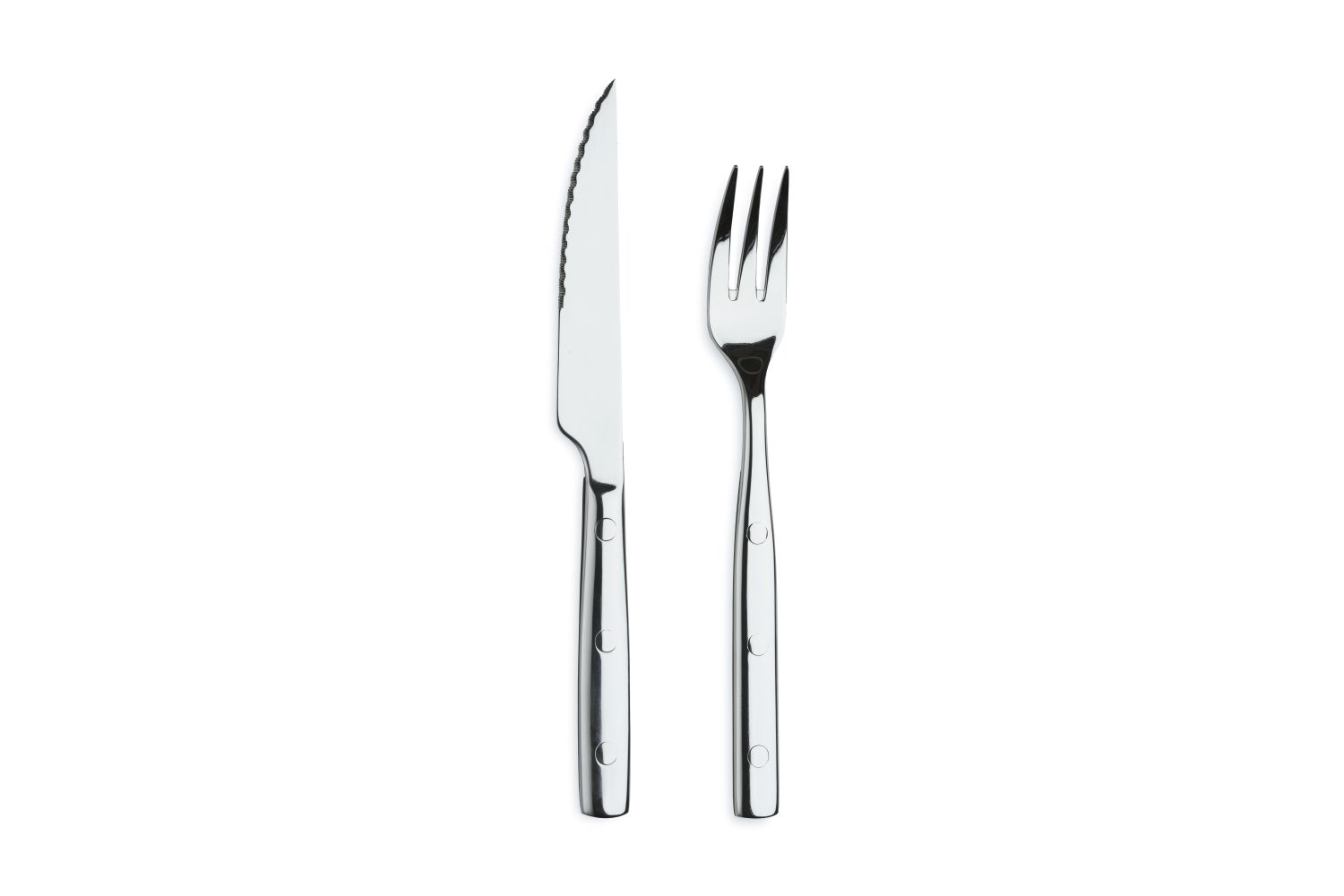 Conjunto de 2 facas e 2 garfos de bife Mezza