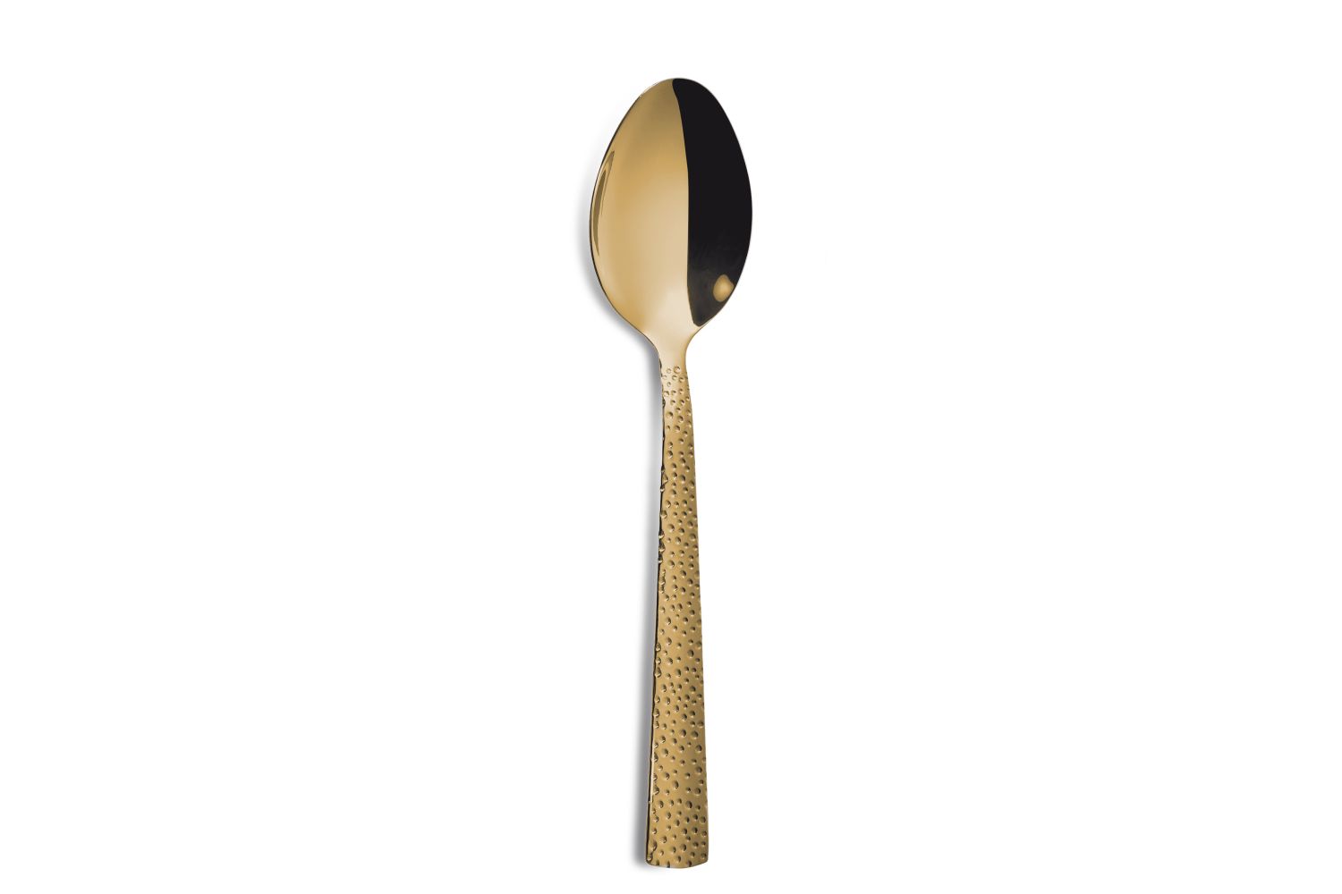 Colher de sobremesa Cheese Satin dourado 18%