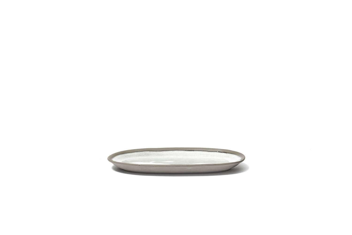 Prato oval Laguna cinzento 27cm