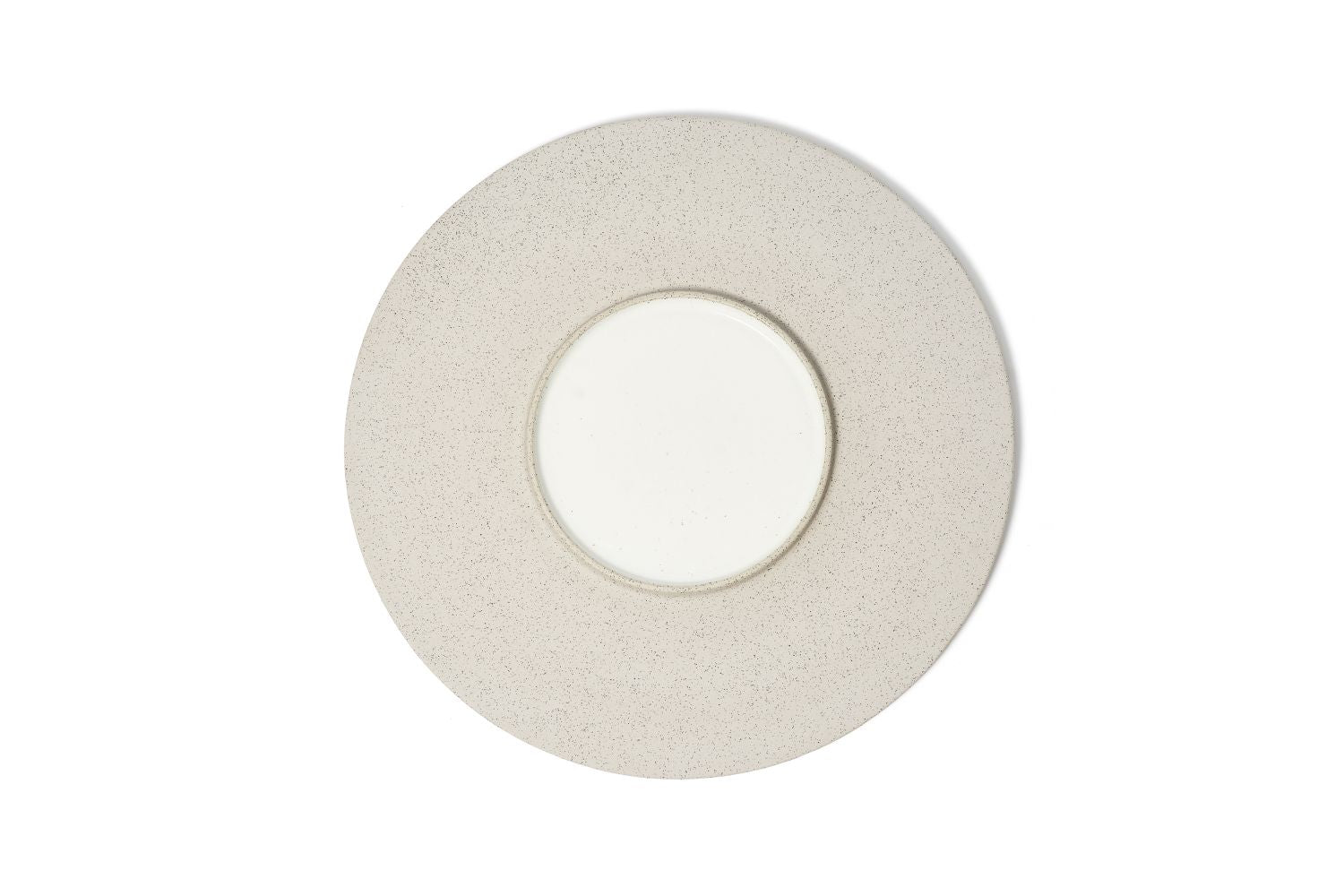 Prato duplo reversível Dolmen branco Ø31cm