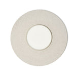 Prato duplo reversível Dolmen branco Ø31cm