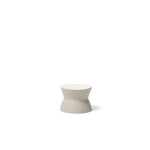 Base diabolo Dolmen branco Ø9,5x7cm