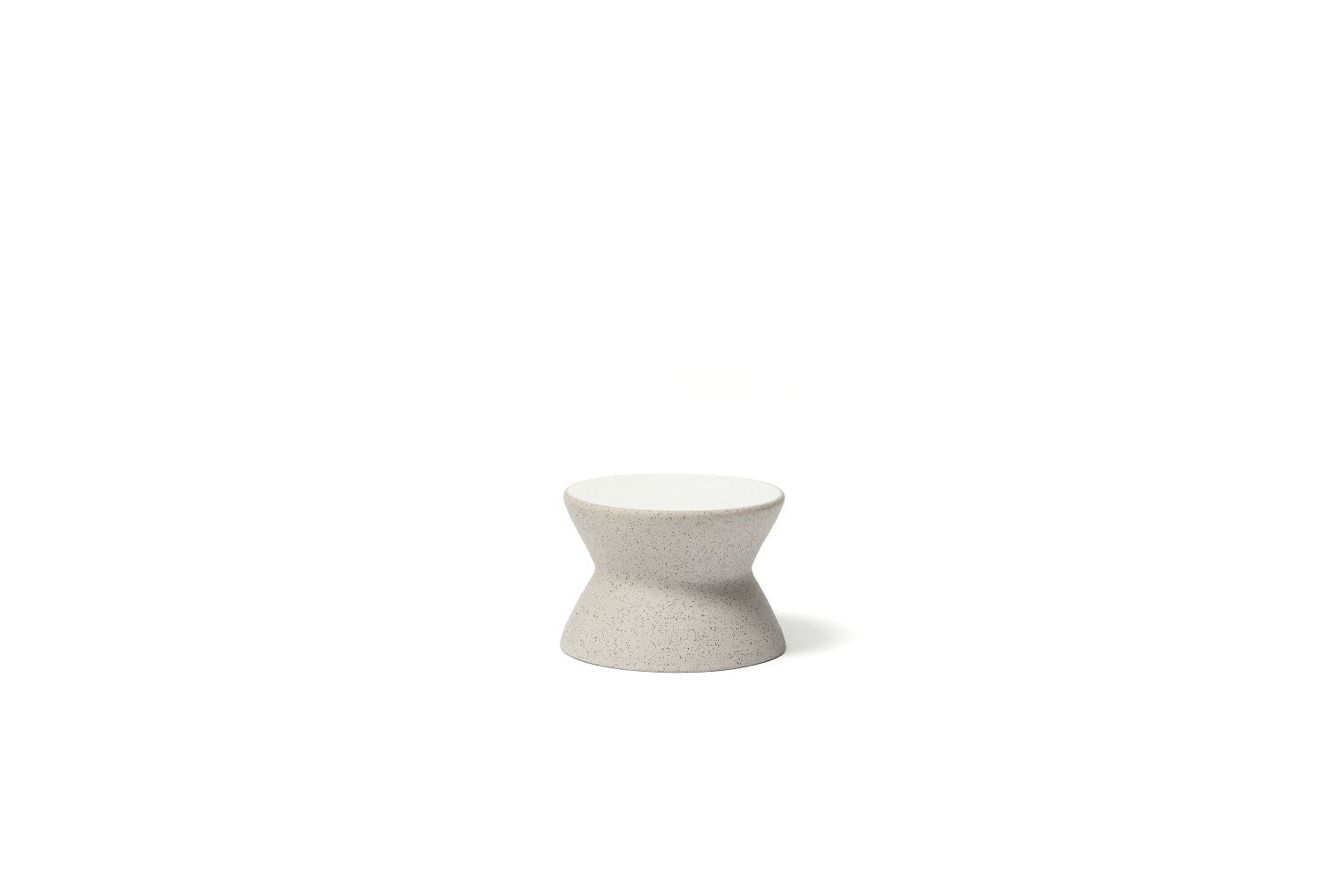 Base diabolo Dolmen branco Ø11,5x8cm