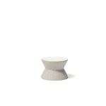 Base diabolo Dolmen branco Ø11,5x8cm