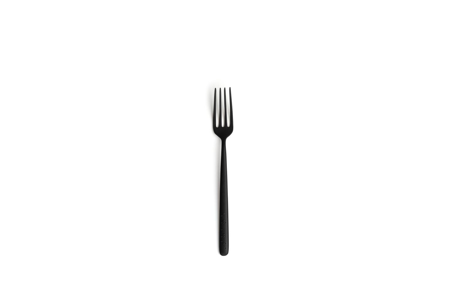 Garfo de sobremesa Tact Vintage preto 18/10