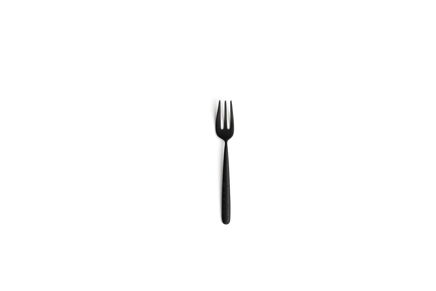 Garfo de lanche Tact Vintage preto 18/10