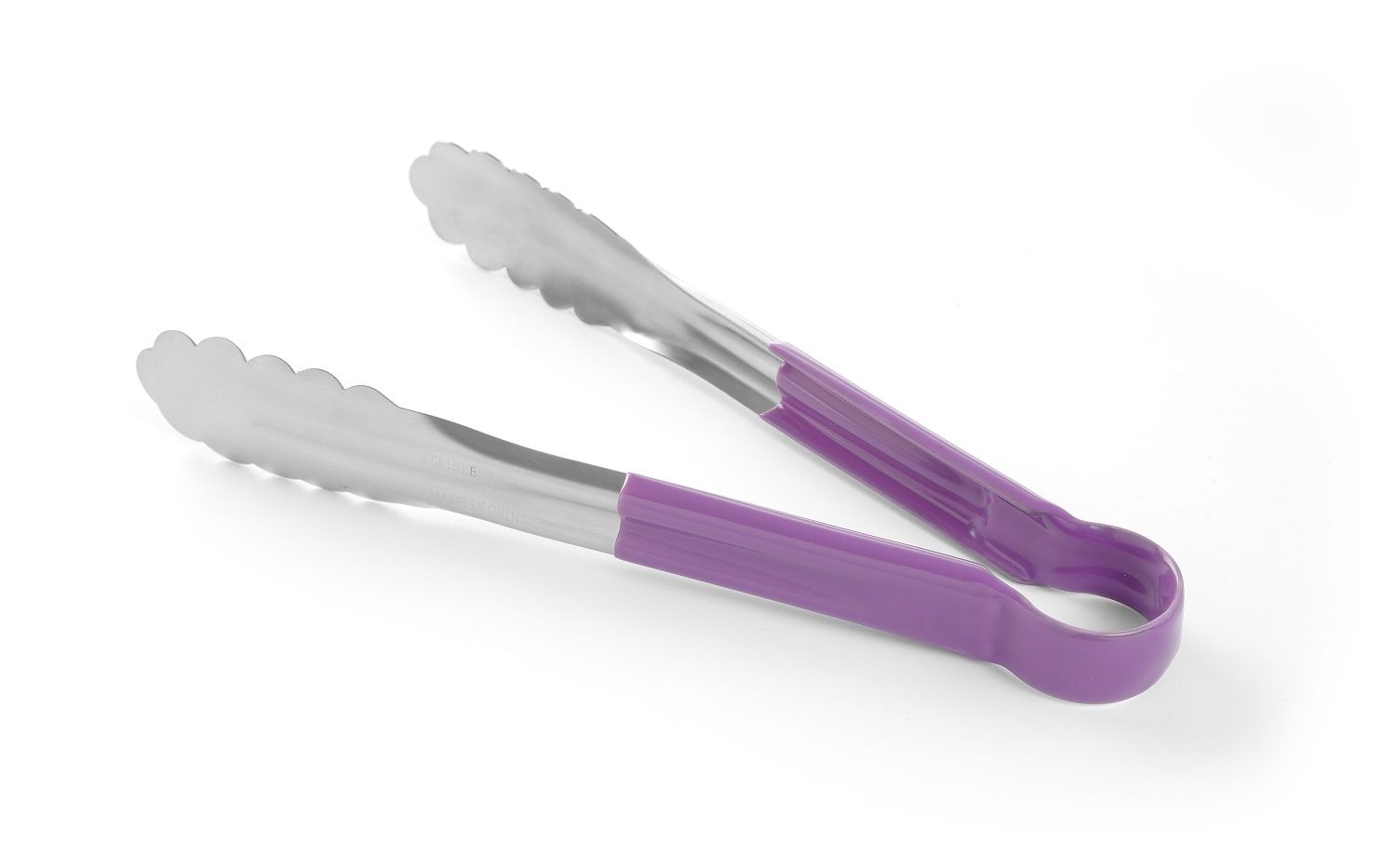 Pinça de serviço inox 300 mm cabo PVC roxo