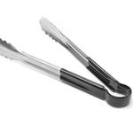 Pinças de serviço inox cabo preto PVC 300 mm