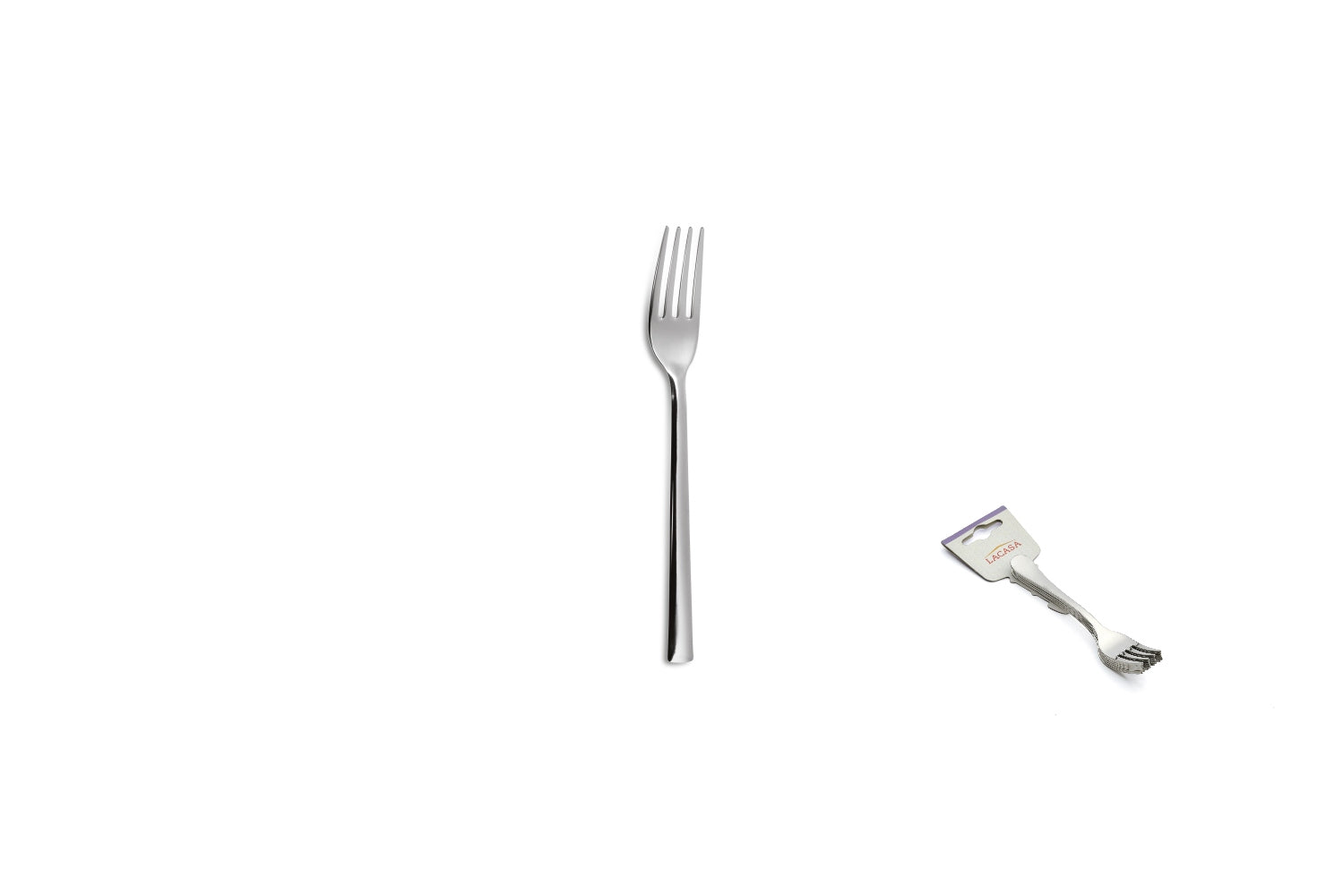 Garfo de lanche Alida 18% – 6 unidades em cartela