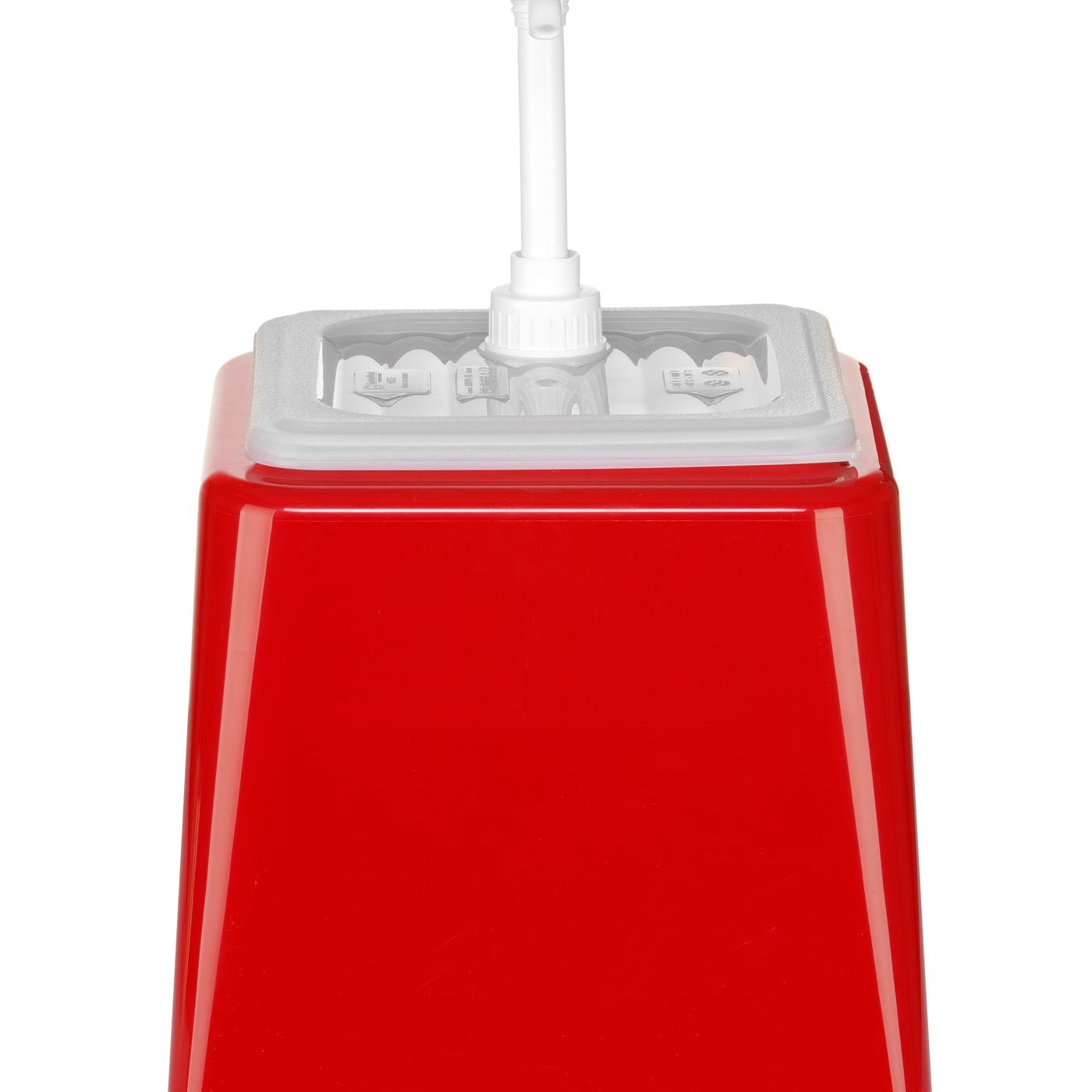 Dispensador de molho com bomba vermelho 2,5 l GN 1/6