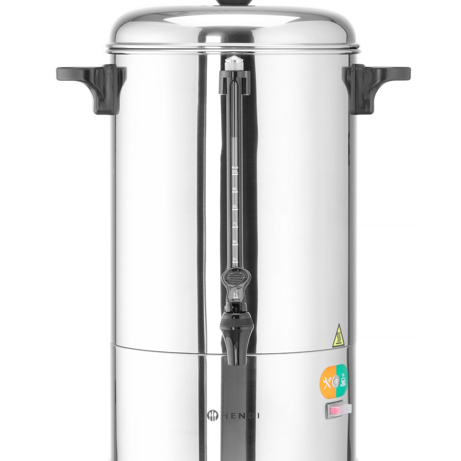 Percolador de café em aço inoxidável 10 l 230V 1500W