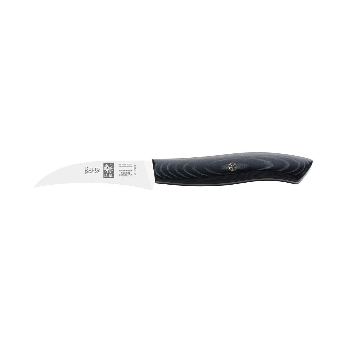 Faca para tornear Douro Gourmet 8 cm, cabo de micarta preta