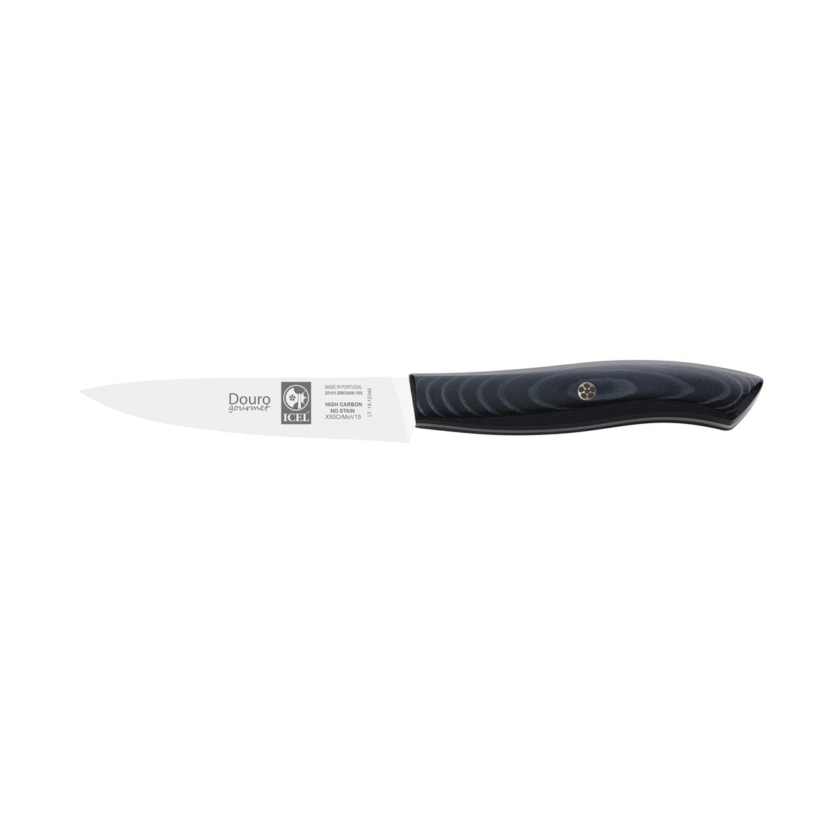 Faca para legumes Douro Gourmet 10 cm, cabo de micarta preta