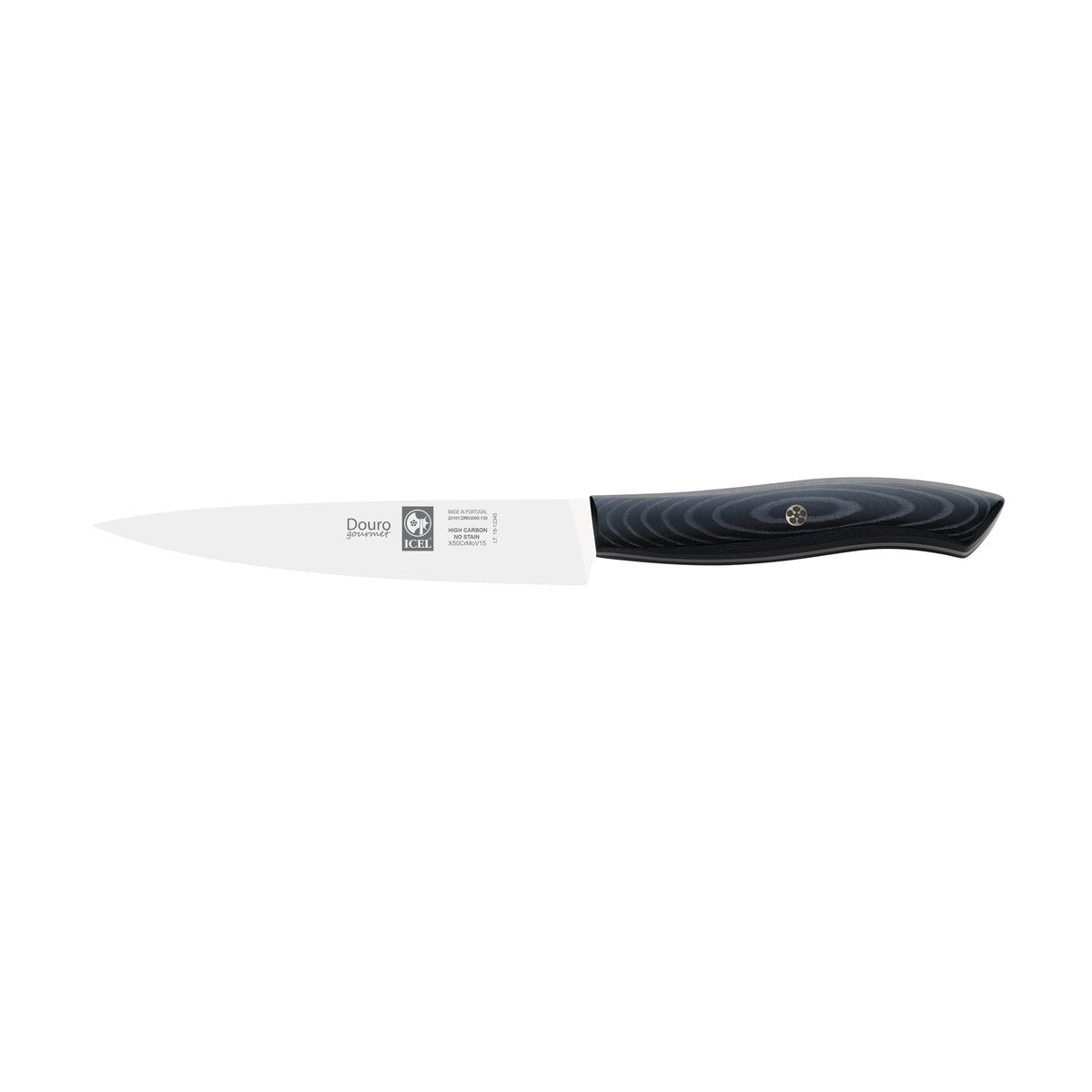 Faca de cozinha Douro Gourmet 13 cm, cabo de micarta preta