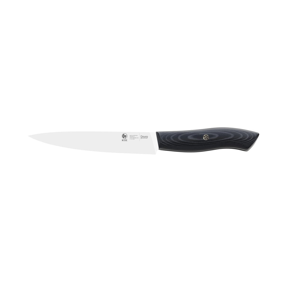 Faca de cozinha Douro Gourmet 15 cm, cabo de micarta preta